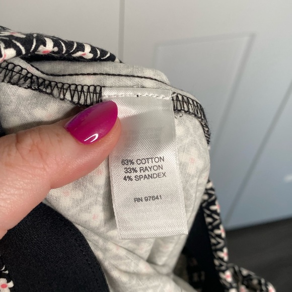 J.Jill NWT Floral Daisy Geometric Print Crop Pants Women’s Size 12 - Picture 5 of 5